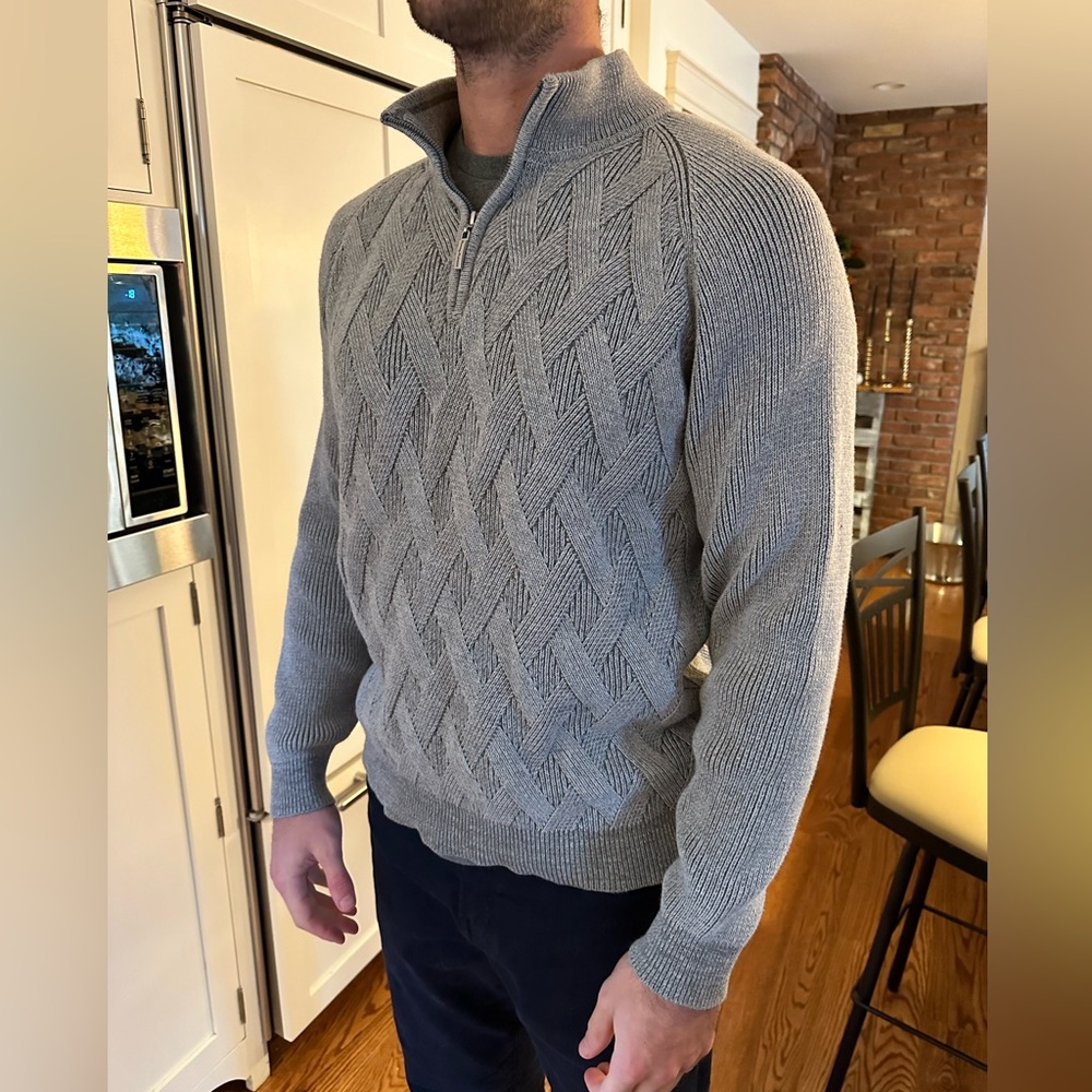 Tommy Bahama Quarter Zip Knit Sweater